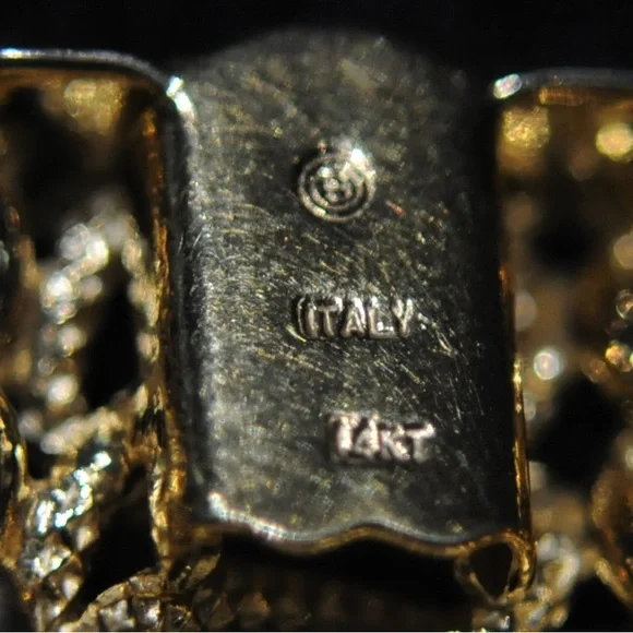 14K Solid Yellow Gold Flexible Link Mesh Bracelet - Picture 4 of 16